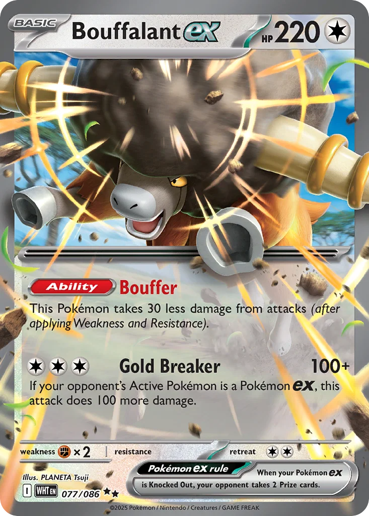 Bouffalant ex · White Flare