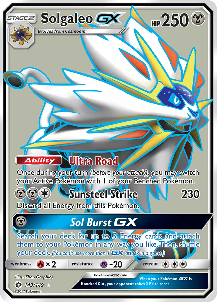 Solgaleo GX · Sol e Lua