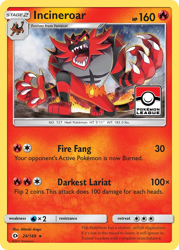 Incineroar · Sol e Lua