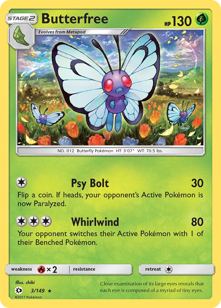 Butterfree · Sun & Moon