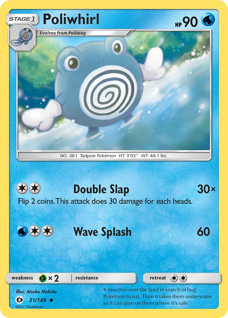 Poliwhirl · Sol e Lua