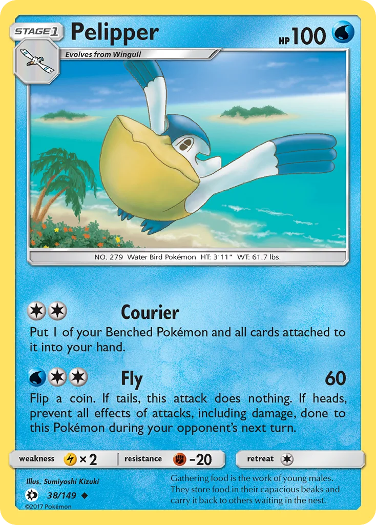 Pelipper · Sol e Lua