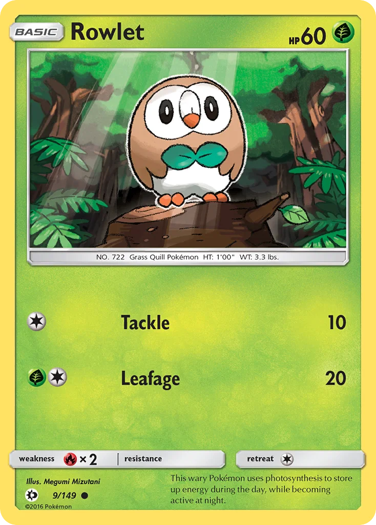 Rowlet · Sun & Moon