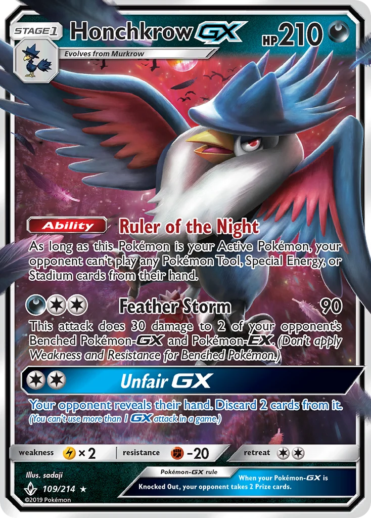 Honchkrow GX · Elos Inquebráveis