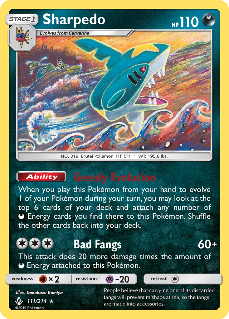 Sharpedo · Unbroken Bonds