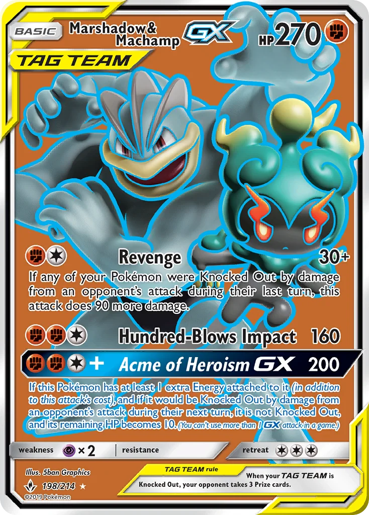 Marshadow e Machamp GX · Elos Inquebráveis