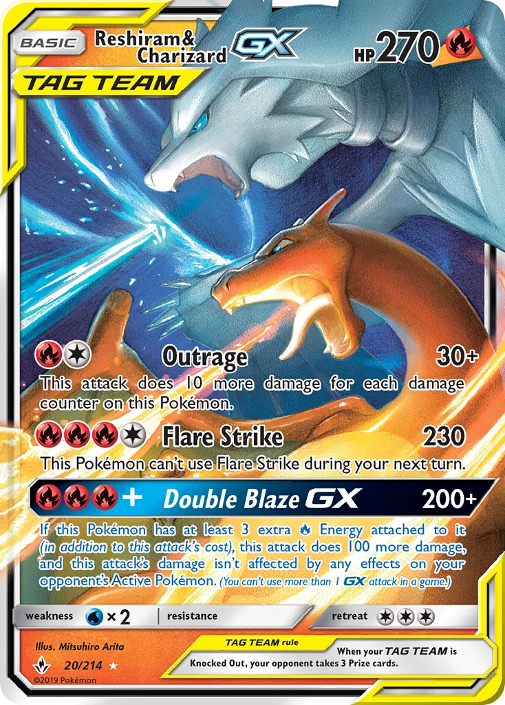 Reshiram & Charizard-GX · Unbroken Bonds