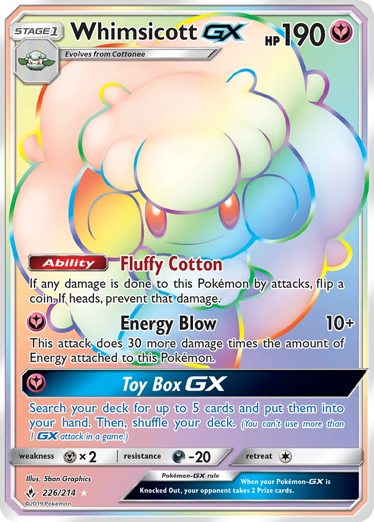 Whimsicott-GX · Unbroken Bonds