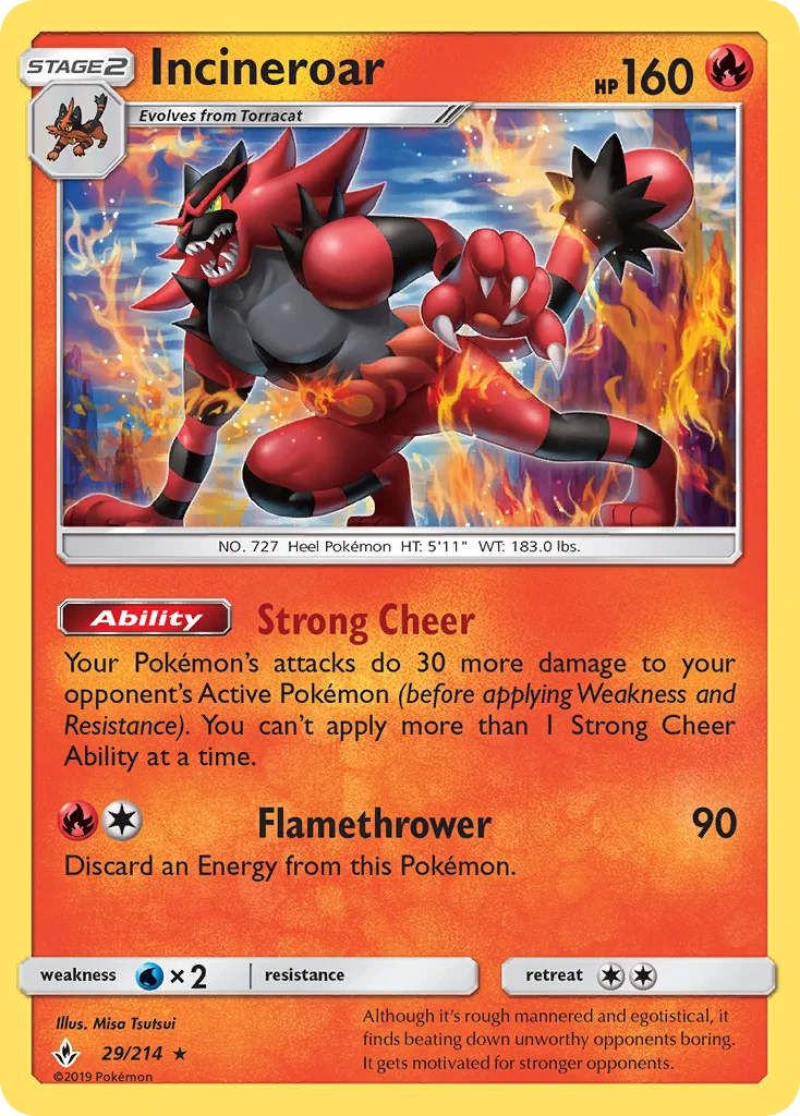 Incineroar · Unbroken Bonds