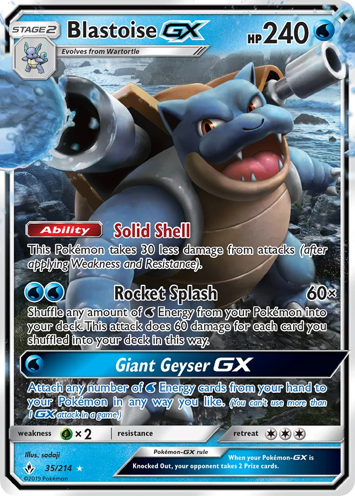 Blastoise-GX · Unbroken Bonds