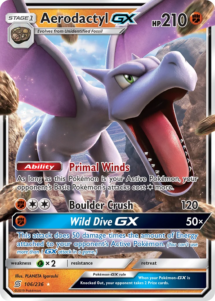 Aerodactyl GX · Sintonia Mental