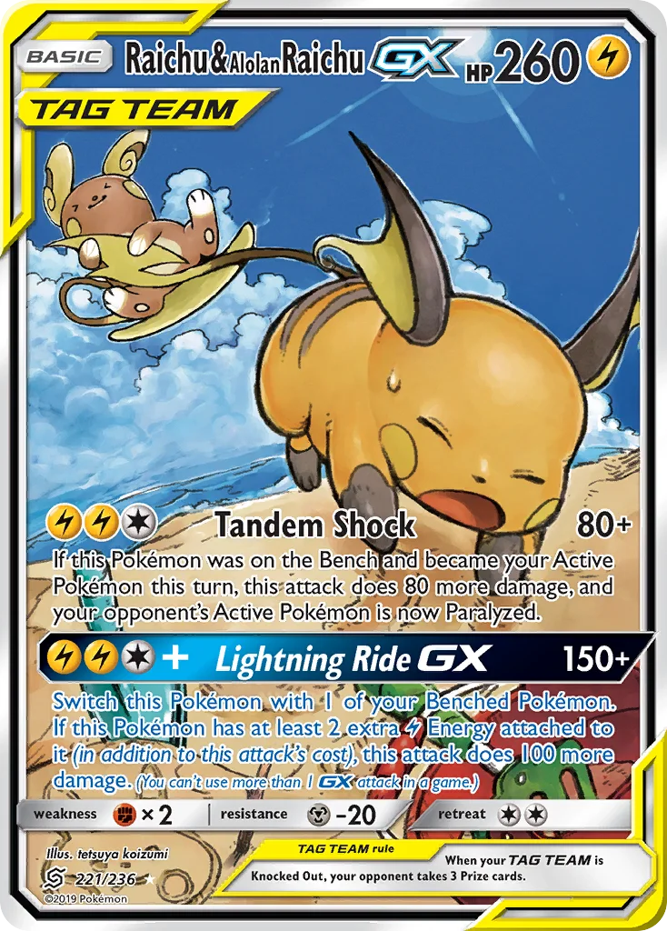 Raichu & Alolan Raichu-GX · Unified Minds