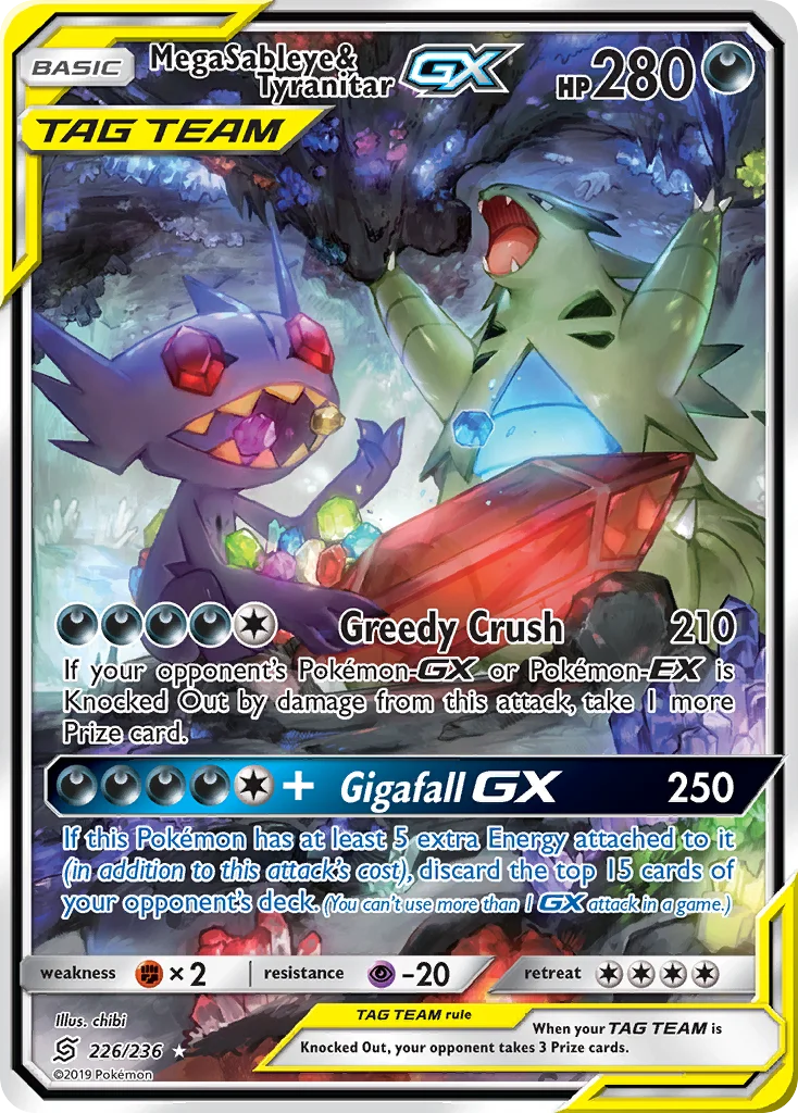 Mega Sableye & Tyranitar-GX · Unified Minds