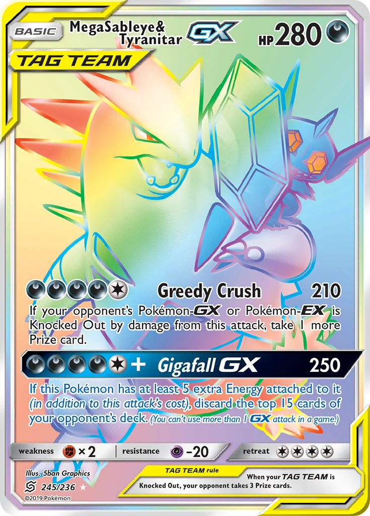 Mega Sableye & Tyranitar-GX · Unified Minds