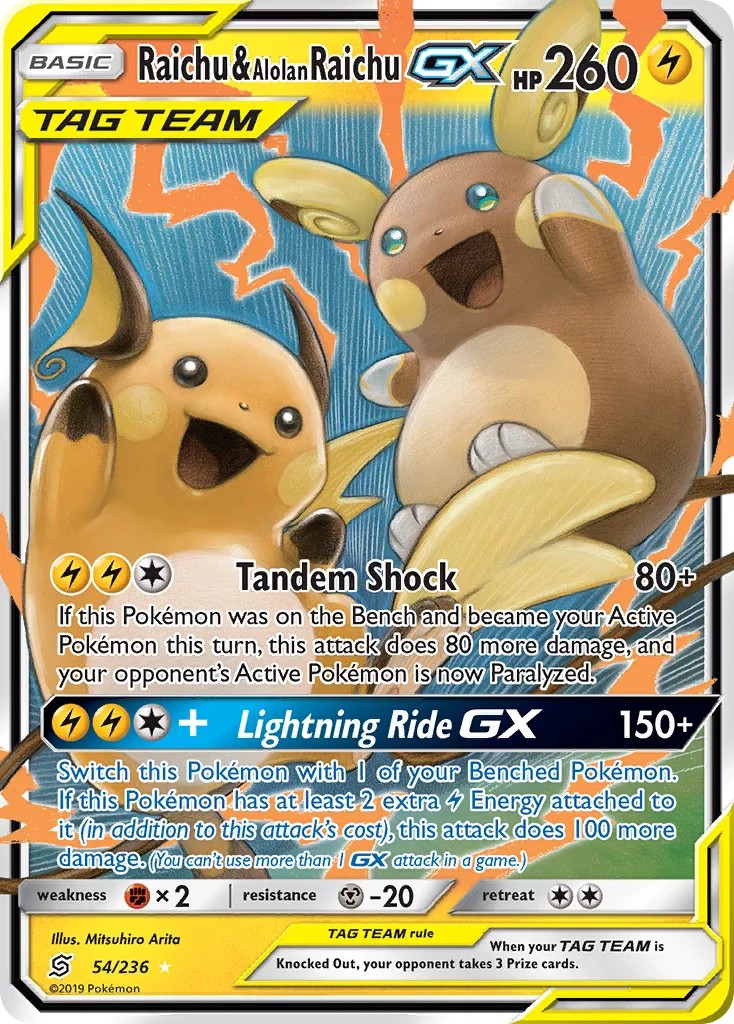 Raichu & Alolan Raichu-GX · Unified Minds