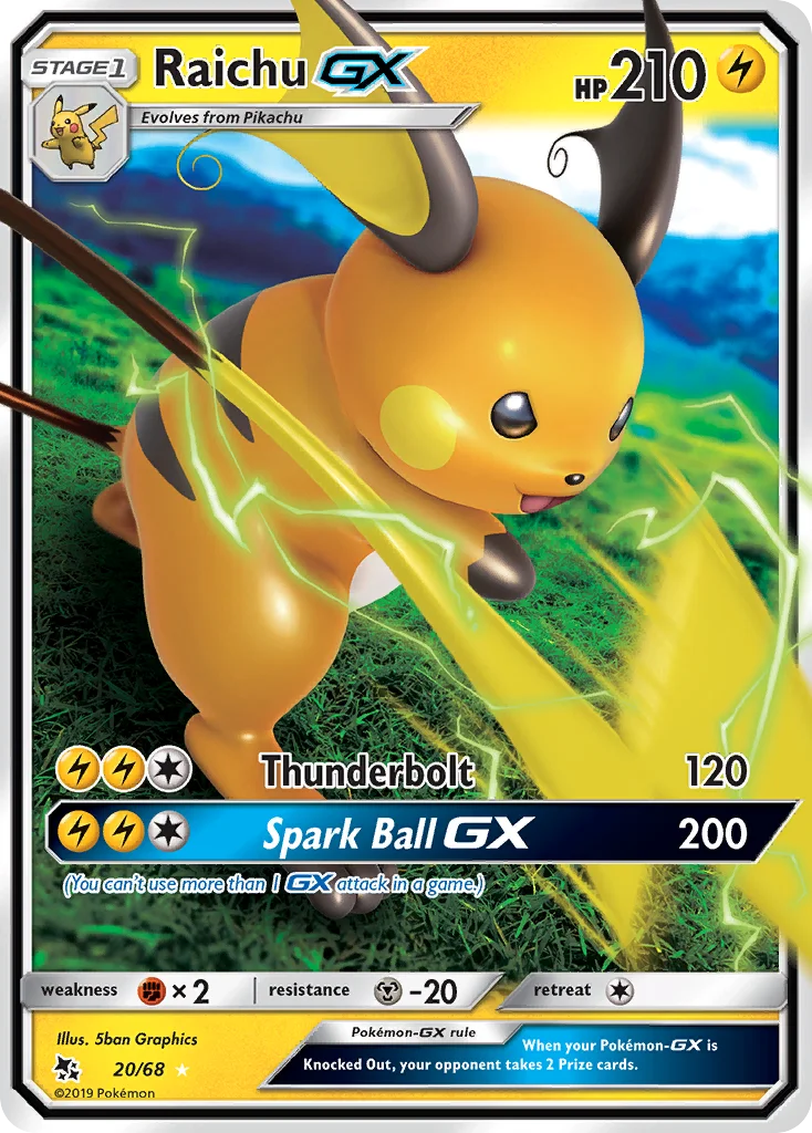 Raichu-GX · Hidden Fates