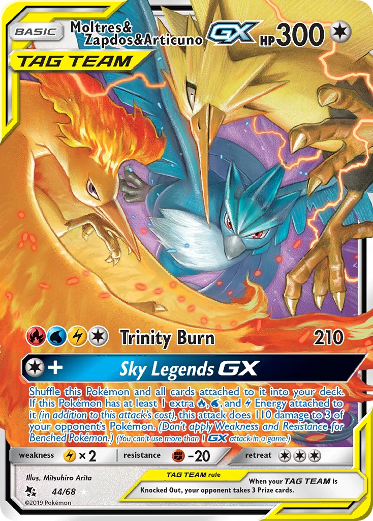 Moltres & Zapdos & Articuno-GX · Hidden Fates