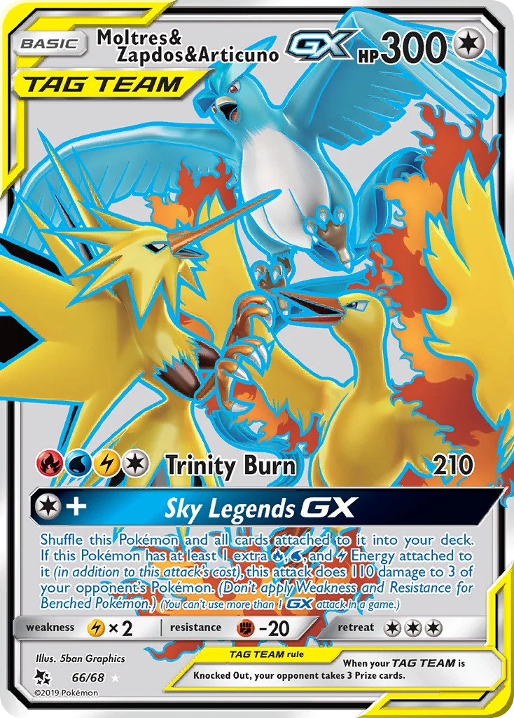 Moltres & Zapdos & Articuno-GX · Hidden Fates