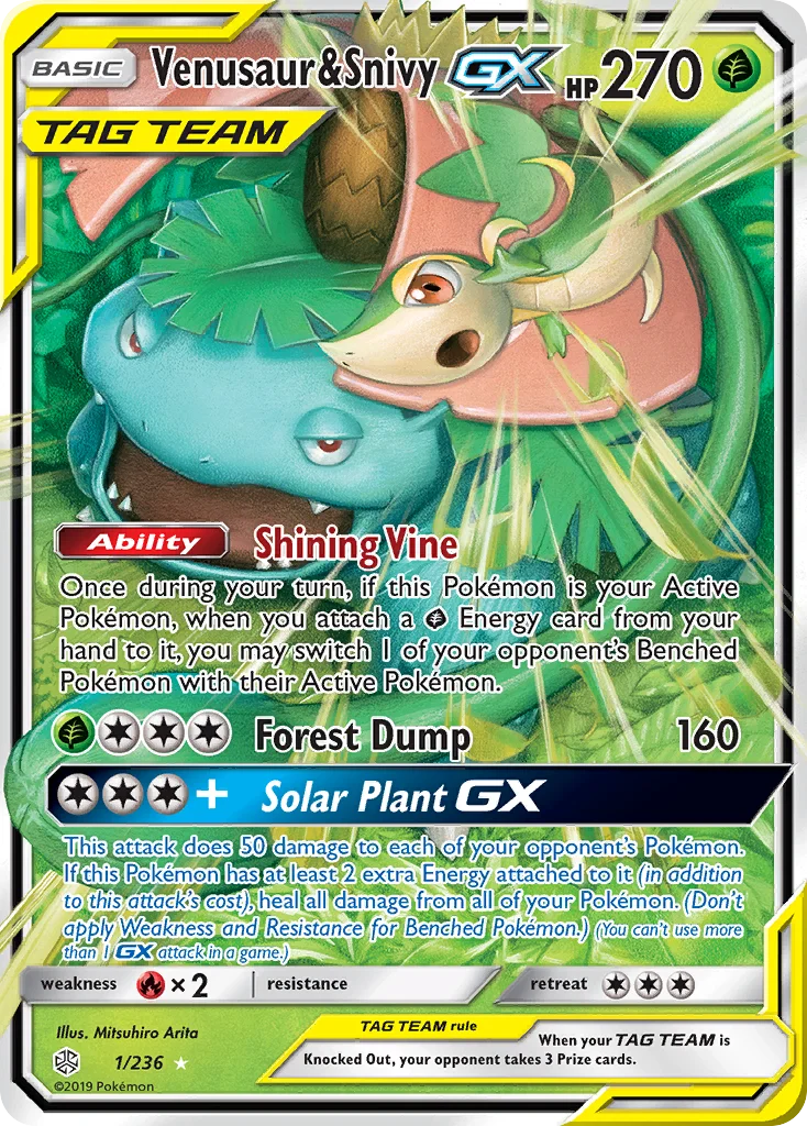 Venusaur & Snivy-GX · Cosmic Eclipse