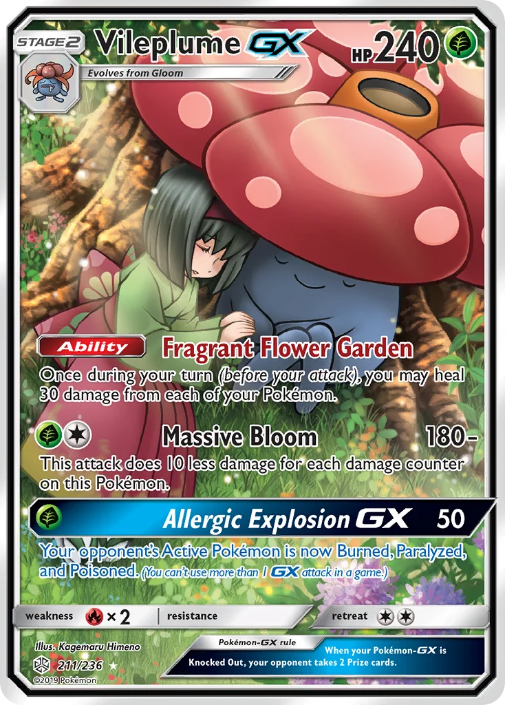 Vileplume GX · Eclipse Cósmico