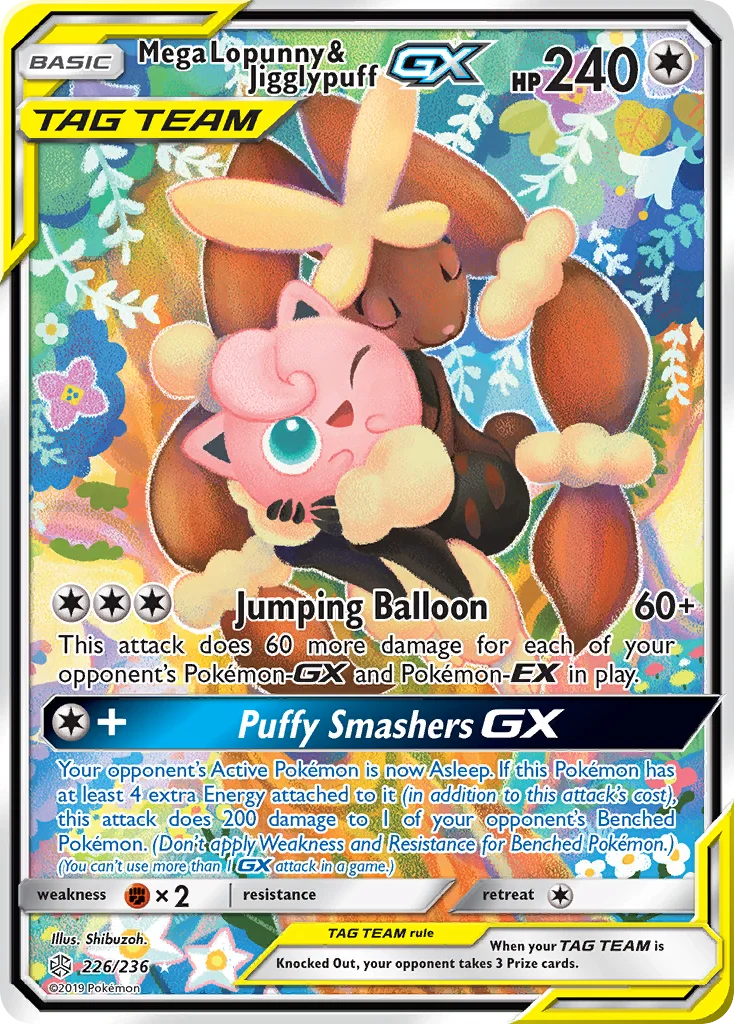 Mega Lopunny e Jigglypuff GX · Eclipse Cósmico