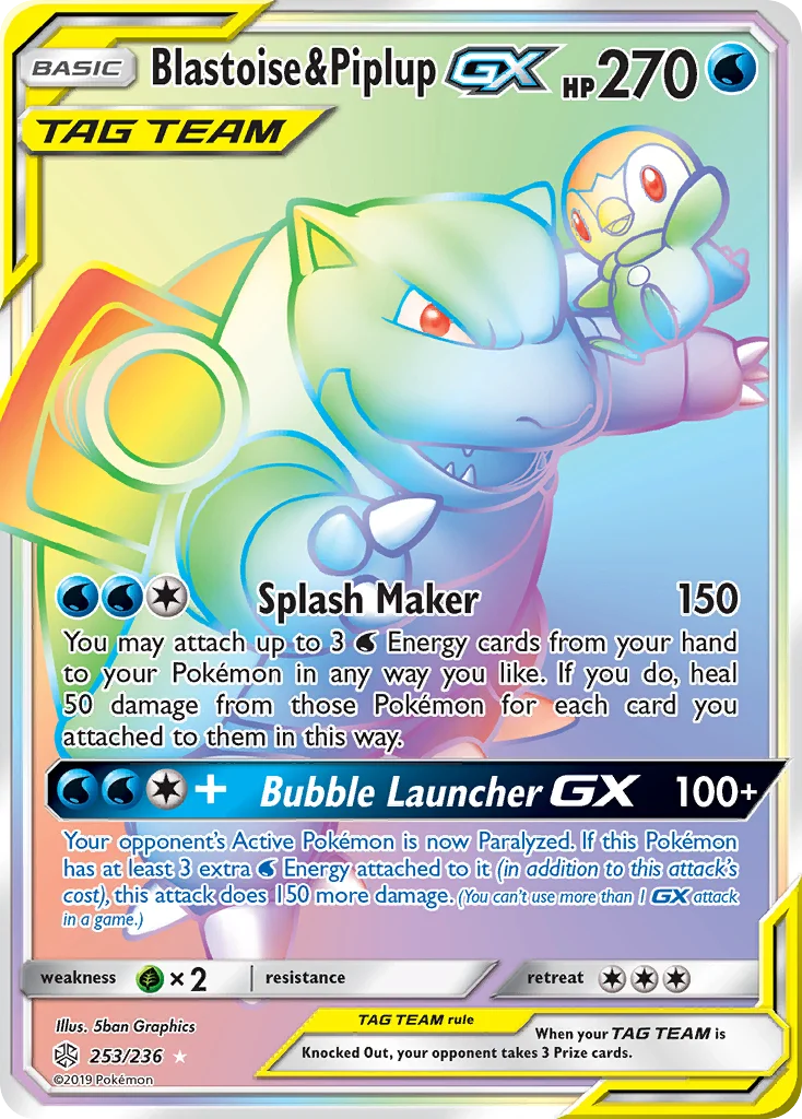 Blastoise & Piplup-GX · Cosmic Eclipse