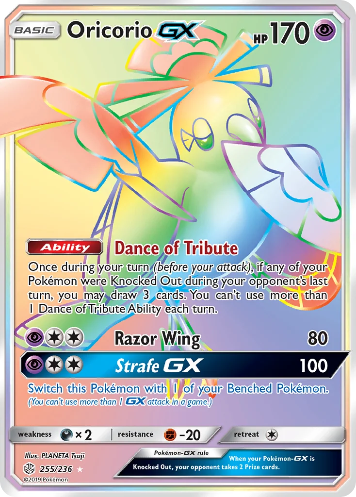 Oricorio GX · Eclipse Cósmico
