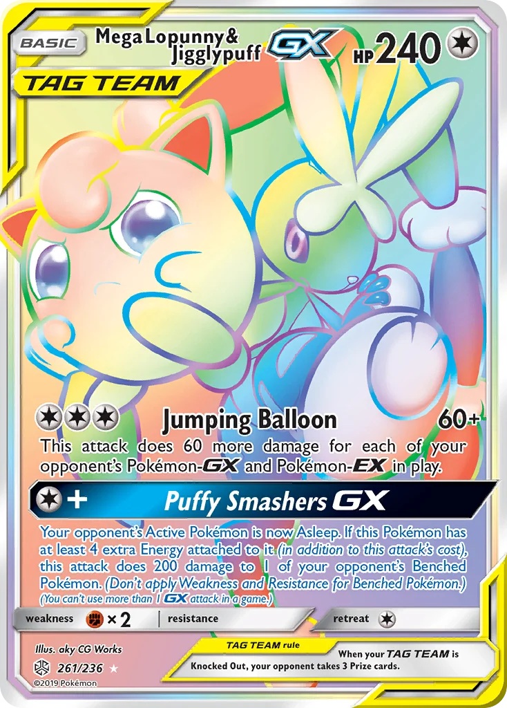 Mega Lopunny & Jigglypuff-GX · Cosmic Eclipse