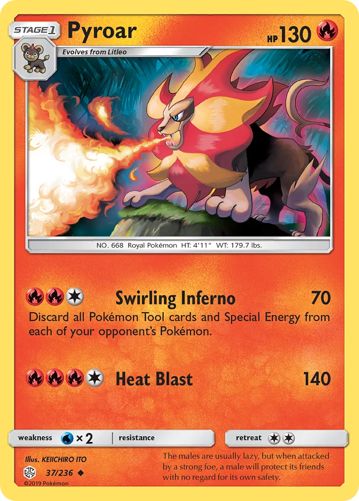 Pyroar · Cosmic Eclipse