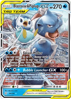 Blastoise e Piplup GX