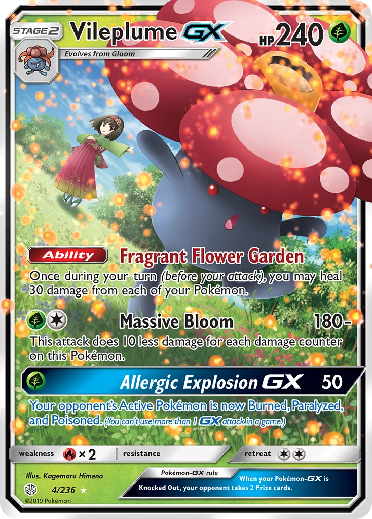 Vileplume GX · Eclipse Cósmico