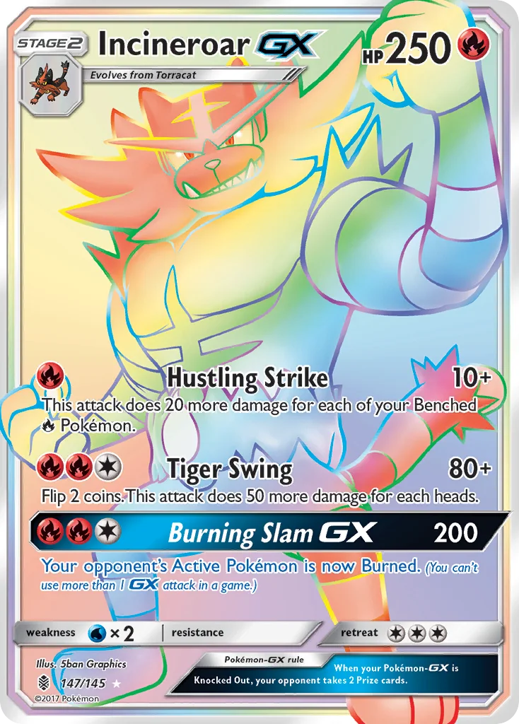 Incineroar-GX · Guardians Rising