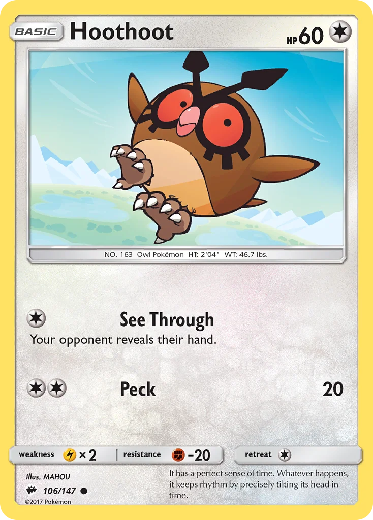 Hoothoot · Burning Shadows