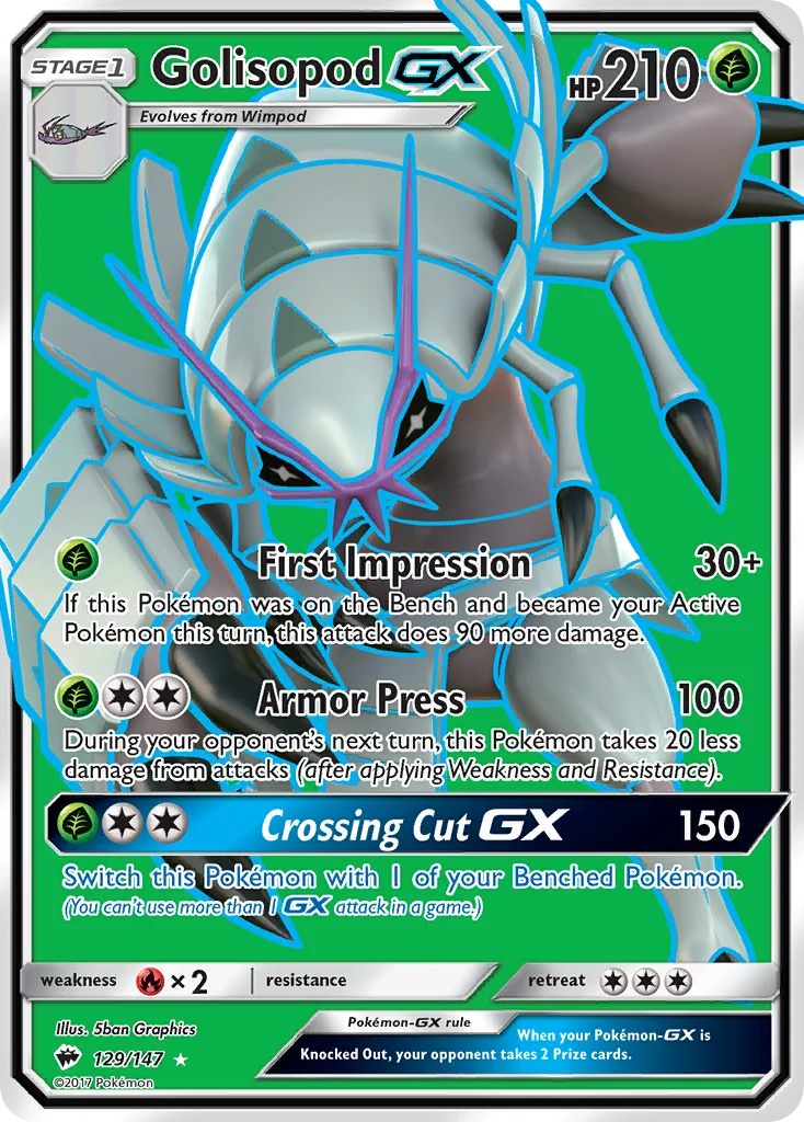 Golisopod GX · Sombras Ardentes