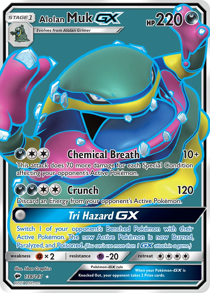 Alolan Muk-GX · Burning Shadows