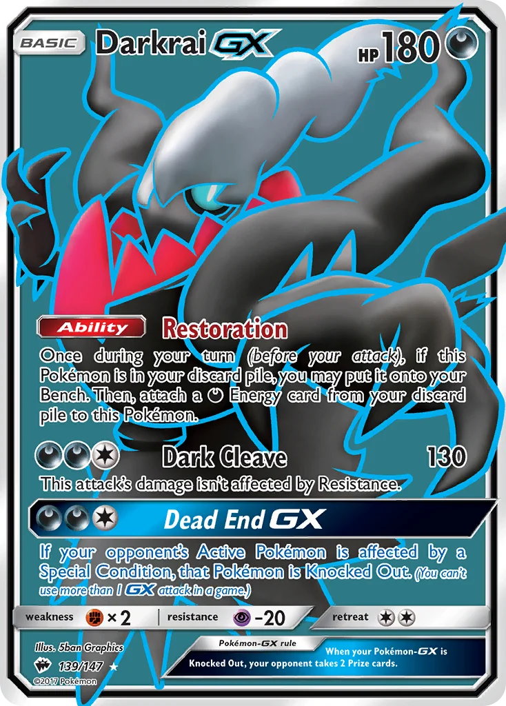 Darkrai GX · Sombras Ardentes