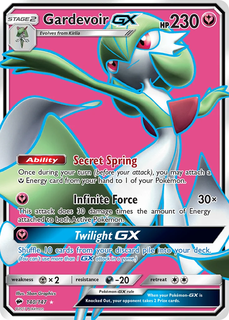 Gardevoir GX · Sombras Ardentes