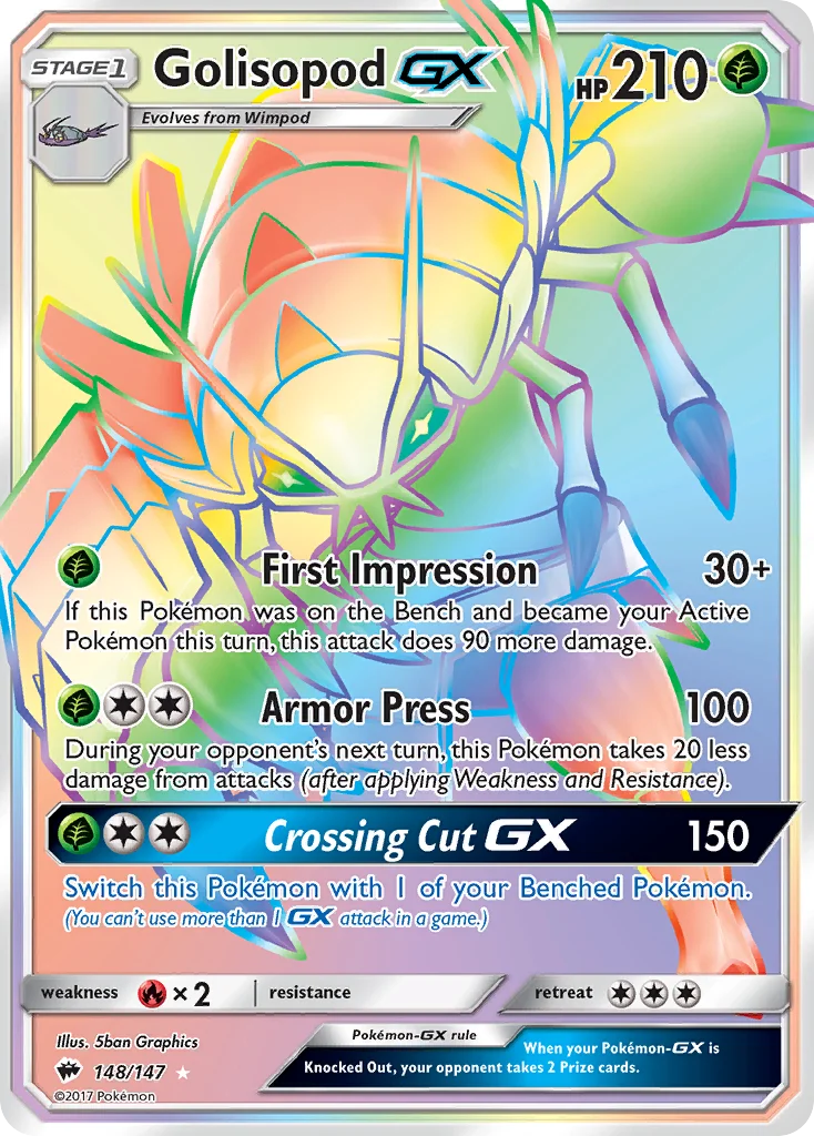 Golisopod-GX · Burning Shadows