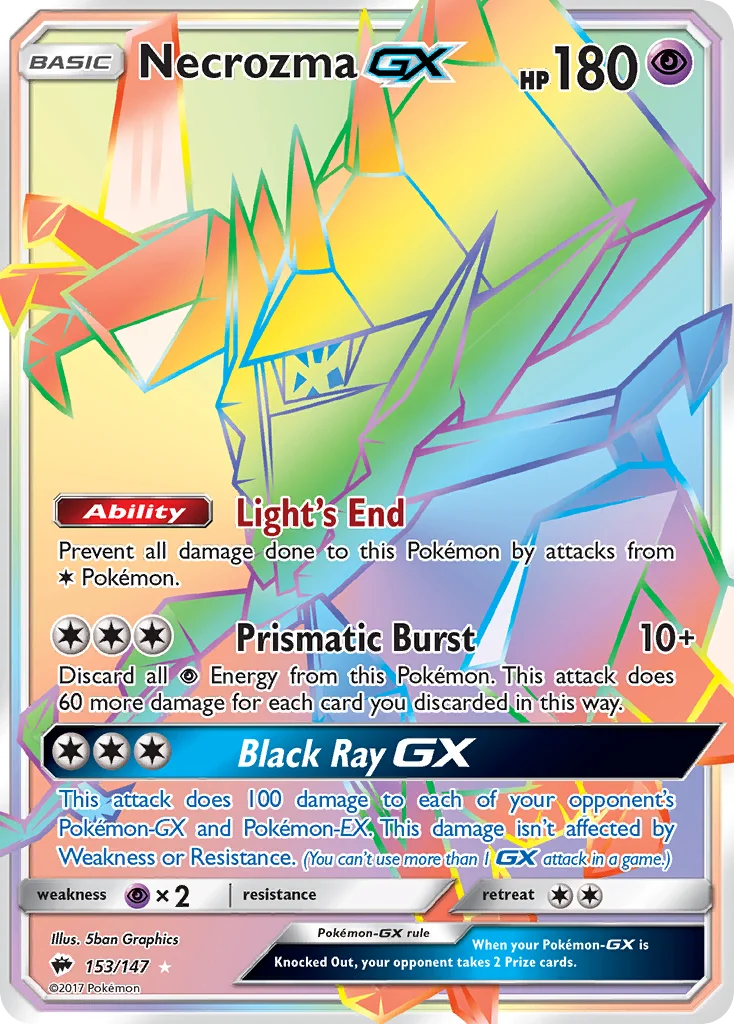 Necrozma GX · Sombras Ardentes