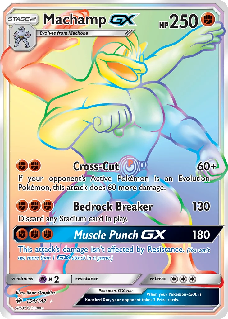 Machamp GX · Sombras Ardentes