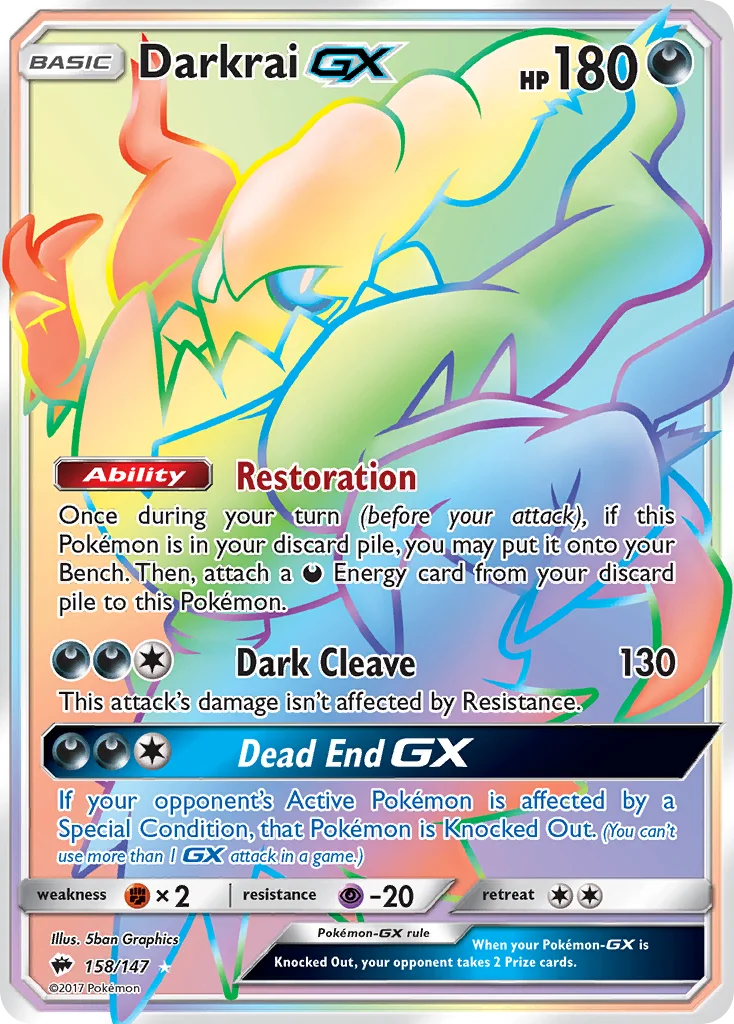 Darkrai-GX · Burning Shadows