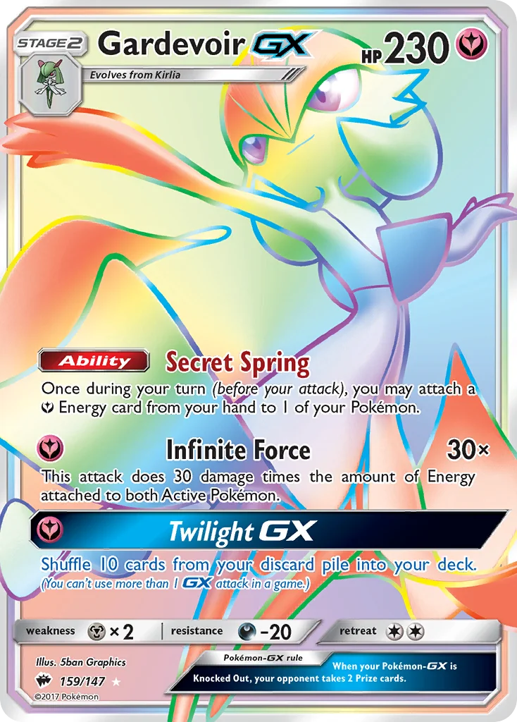 Gardevoir GX · Sombras Ardentes
