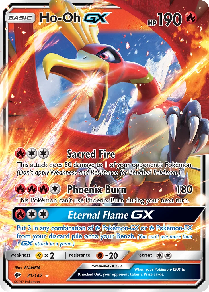 Ho-Oh GX · Sombras Ardentes