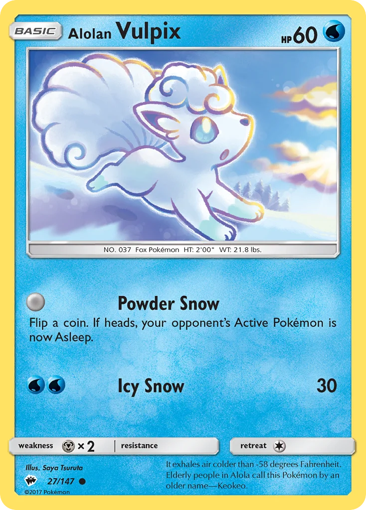 Alolan Vulpix · Burning Shadows