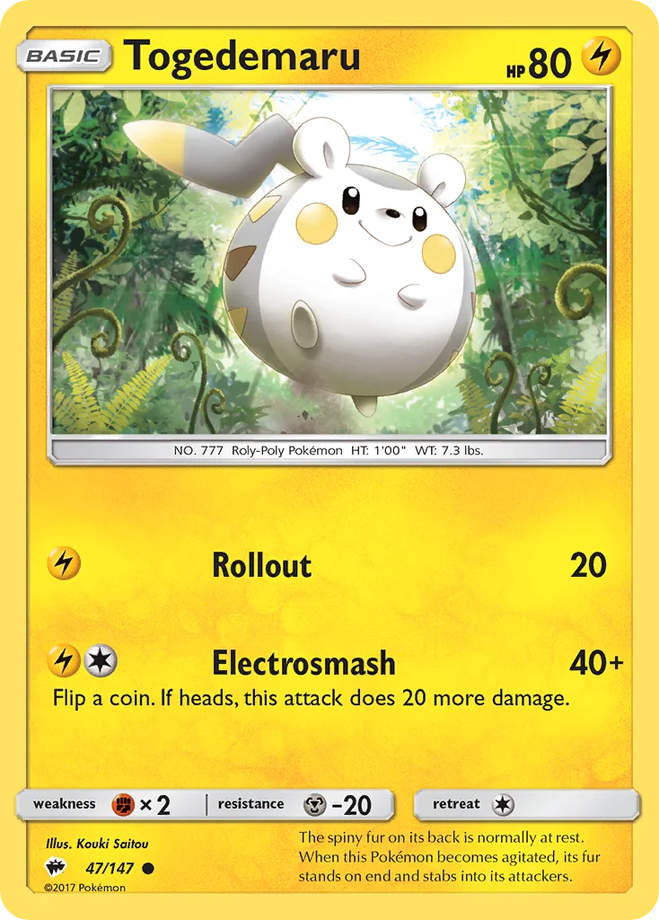 Togedemaru · Burning Shadows