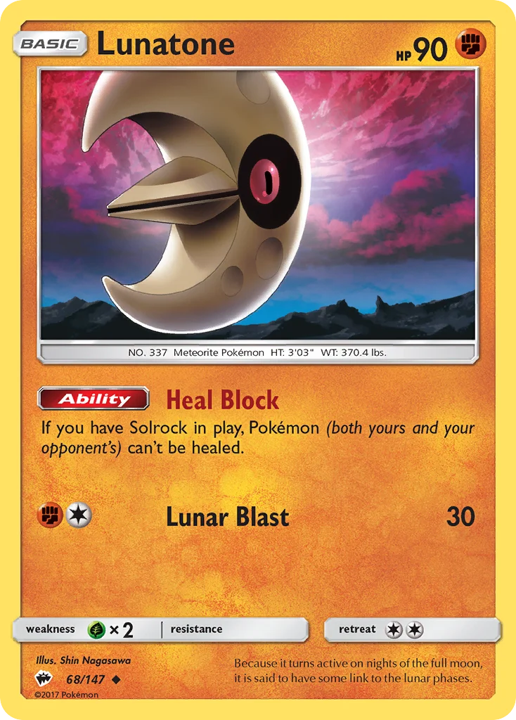 Lunatone · Burning Shadows