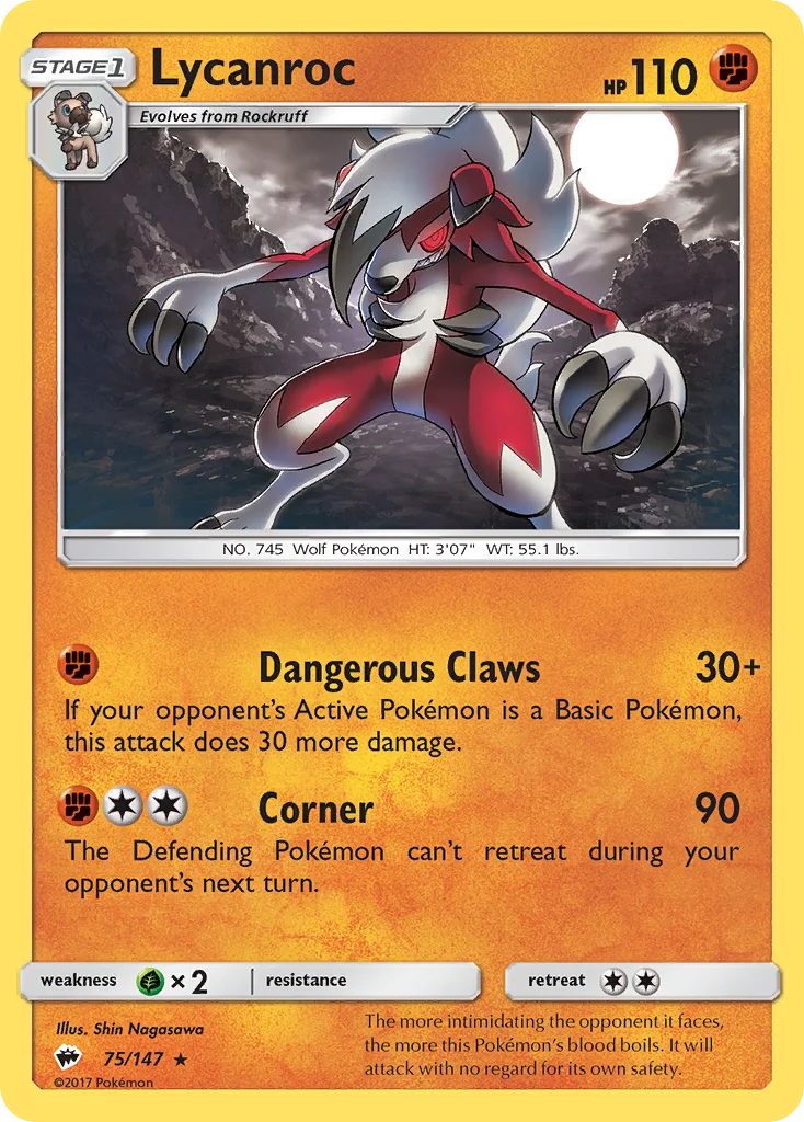 Lycanroc · Burning Shadows