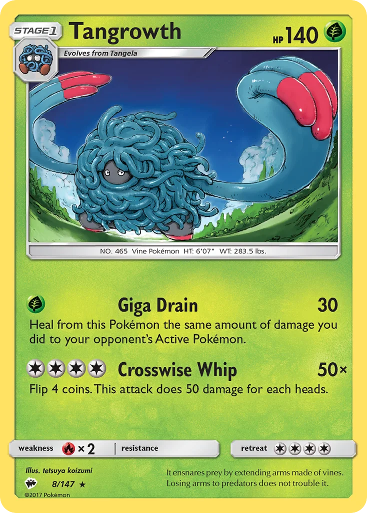 Tangrowth · Burning Shadows