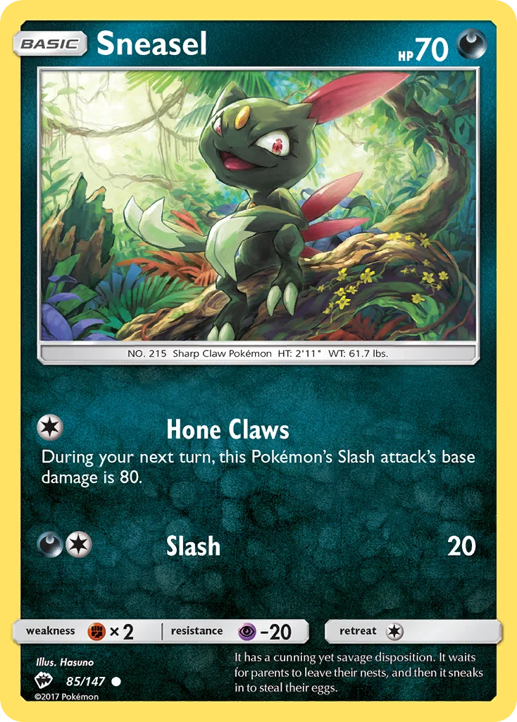 Sneasel · Sombras Ardentes