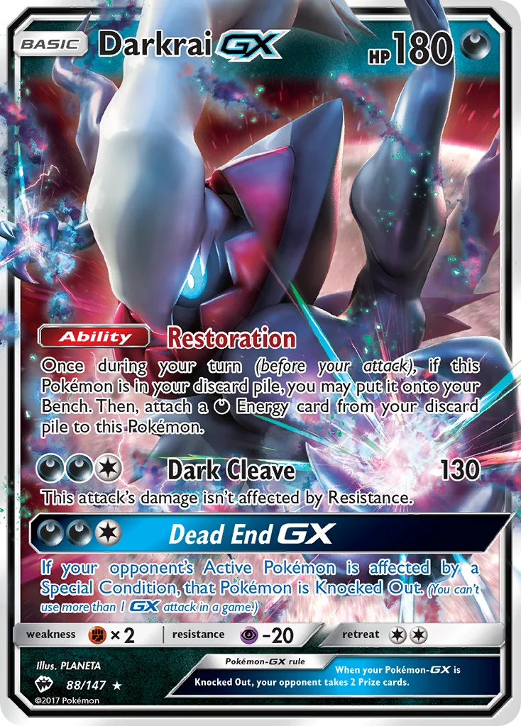 Darkrai GX · Sombras Ardentes